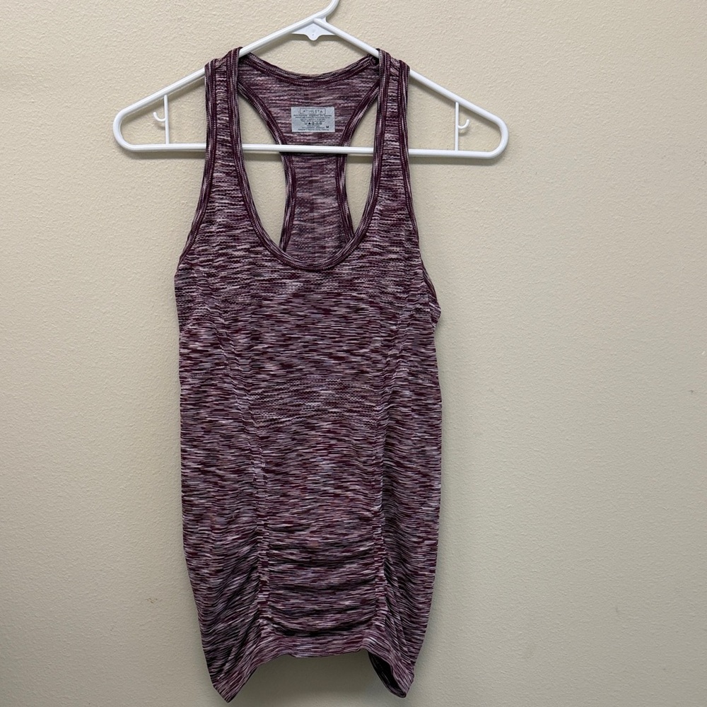 Athleta Fastest Track Ruched Racerback Tank SzM - Picture 2 of 6